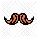 Handlebar Hipster Hair Icon