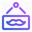 Mustache Signboard Vintage Icon