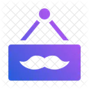 Mustache Signboard Vintage Icon