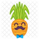 Mustache Pineapple Icon