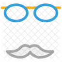 Mustache with glasses  Icon