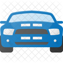 Mustang car Icon - Download in Flat Style