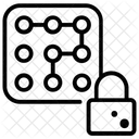 Mustersperre Sicherheitssperre Biometrische Authentifizierung Symbol