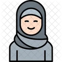 Musulman Mujer Hijab Icono