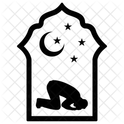 Musulman en prière  Icône