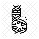 Mutated Dna Genetic Icon