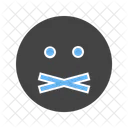 Mute Emoji Face Icon