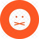 Mute Emoji Face Icon