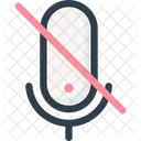 Microphone Mute Interface Icon