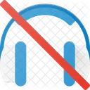 Mute Headphone  Icon
