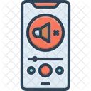 Mute Phone Volume Icon