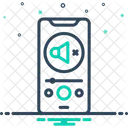 Mute Phone Volume Icon