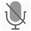 Muted Mute Microphone Icon