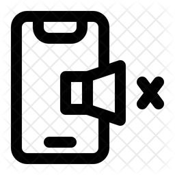 Muted Smartphone  Icon