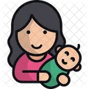 Mutter Frau Baby Icon