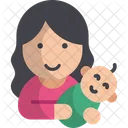 Mutter Frau Baby Icon