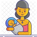 Mutter Frau Baby Symbol