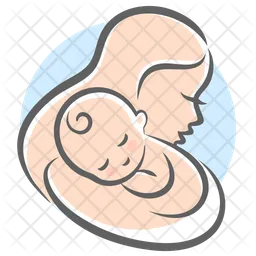 Mutter Pflege Baby  Symbol