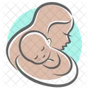 Mutter Pflege Baby  Symbol