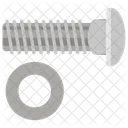 Bolzenmutter Werkstatt Hardware Symbol