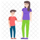 Mutter Sohn Mutterschaft Mutter Sohn Symbol