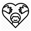 Mutter Umarmen Menschen Weiblich Icon