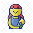 Mutter und Baby  Symbol