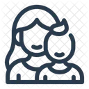 Mutter Und Kind Mutter Und Baby Bindung Symbol