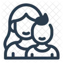 Mutter Und Kind Mutter Und Baby Bindung Symbol