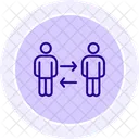 Mutual Cooperation Line Icon Icon