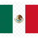 Mx Mexico Bandeiras Iso Ícone