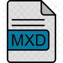Mxd Arquivo Formato Ícone