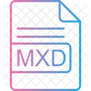 Mxd Arquivo Formato Ícone