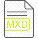 Mxd Arquivo Formato Ícone