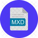 Mxd Arquivo Formato Ícone