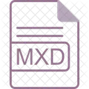 Mxd Arquivo Formato Ícone
