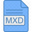 Mxd Arquivo Formato Ícone