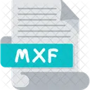 Mxf Arquivo Mxf Formato Mxf Ícone