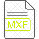 Mxf Arquivo Formato Ícone