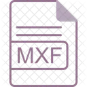 Mxf Arquivo Formato Ícone