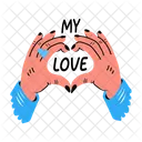 My Love Gesture Love Icon