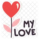 My Love Flower Love Icon