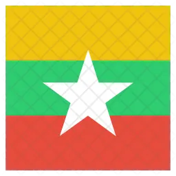 Myanmar Flag Symbol