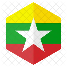 Myanmar Flag Icono