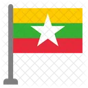 Flag Country Myanmar Icon