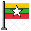 Myanmar Country Flag Flag Icon