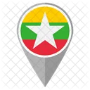 Myanmar Country Location Location Icon