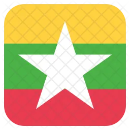 Myanmar Flag Icono