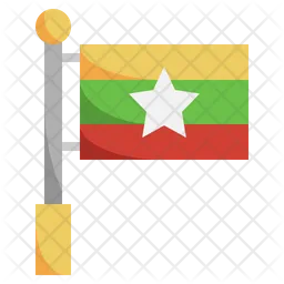 Myanmar Flag Icono