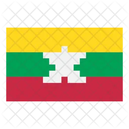 Myanmar Flag Icono